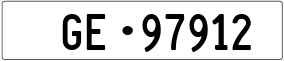 Trailer License Plate